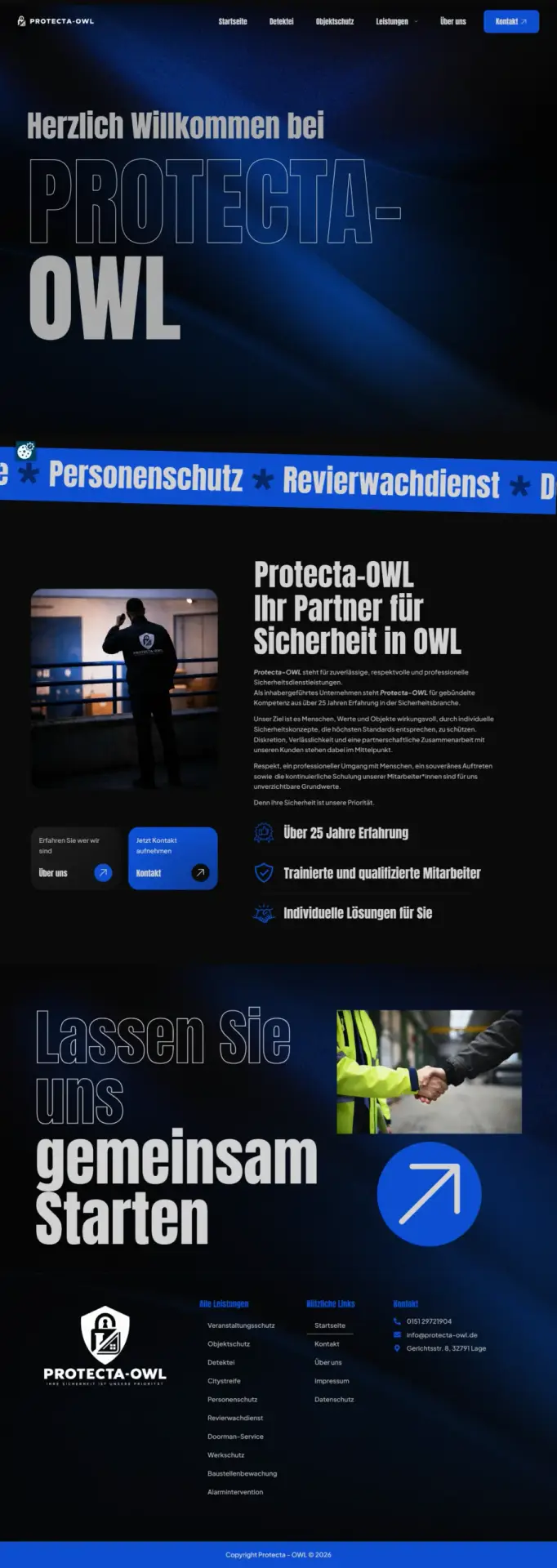 Website-Referenz: Protecta OWL