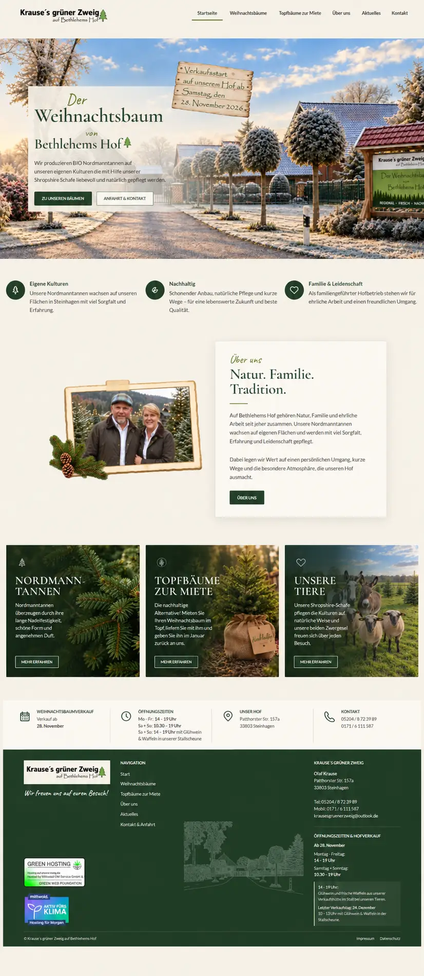 Website-Referenz: Krauses Grüner Zweig