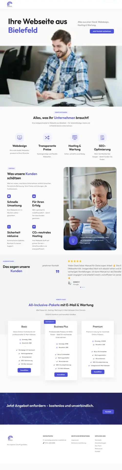 Website-Referenz: Webseiten Bielefeld